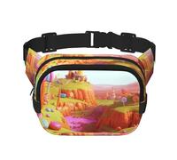 Candy Beautiful Land Fanny Pack Fashion Belt Bag Lightweight Waist Pouch With Adjustable Strap Crossbody Bags For Women Travel Sports Running