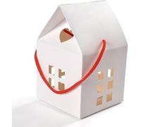Candy Box 20/50pcs Kraft Paper Wedding Gift Bags Small House Shaped Candy Packaging Box(108,50PCS8X8X7.5CM)
