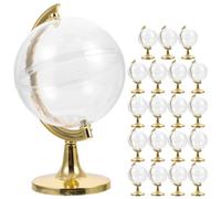 Candy Box Reusable Globe Shaped 20pcs Golden Plastic Party Container