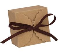 Candy Box Wave Pattern Paper Candy Box,Packaging Bag Wedding Birthday Party Supplies.(Bruin,30pcs)