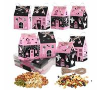 Candy Boxes 12 Piece Foldable Cute Castle House Party Favors shape contain