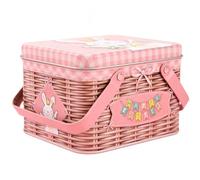 Candy Boxes With Lids - Metal Container With Handle - Bunny Pattern Easter Treat Boxes Utilities With Exquisite Appearance, Enhancing Their Food Storage Role