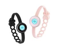 Candy Bracelet Set: Long Distance Touch Bracelets for Couples, Smart Light & Vibration Love Jewelry, Long Distance Relationship Gifts for Girlfriend Boyfriend, One-to-One Bluetooth Pairing via App