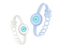 Candy Bracelet Set: Long Distance Touch Bracelets for Couples, Smart Light & Vibration Love Jewelry, Long Distance Relationship Gifts for Girlfriend Boyfriend, One-to-One Bluetooth Pairing via App