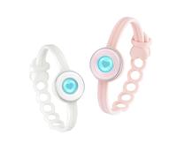 Candy Bracelet Set: Long Distance Touch Bracelets for Couples, Smart Light & Vibration Love Jewelry, Long Distance Relationship Gifts for Girlfriend Boyfriend, One-to-One Bluetooth Pairing via App