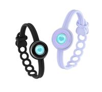 Candy Bracelet Set: Long Distance Touch Bracelets for Couples, Smart Light & Vibration Love Jewelry, Long Distance Relationship Gifts for Girlfriend Boyfriend, One-to-One Bluetooth Pairing via App