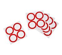 Candy Buffet Scalloped Labels Apple Red /5