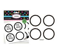 Candy Buffet Scalloped Labels Bright Pink /5