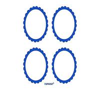 Candy Buffet Scalloped Labels Royal Blue /5