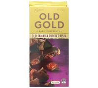 Candy Cadbury Old Gold Jamaica Rum and Raisin Dark Chocolate 180g