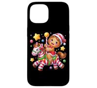 Candy Cane Carousel Delightful Gingerbread Dreams Case for iPhone 15