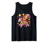 Candy Cane Carousel Delightful Gingerbread Dreams Tank Top