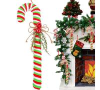 Candy Cane Christmas Decorations - Hangable Ornaments, Charming Pendant for Tree, Door, Window, Entryway, Indoors, Living Room, Hotel Display | Festive Ornament with Holiday Spirit Seasonal Celebratio