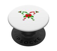Candy Cane Crew We Stick Together Christmas Matching Couples PopSockets Adhesive PopGrip