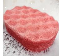 Candy Cane Exfoliating Soap Sponge - 250g - Moisturising Shea Butter - Christmas Scent - Vegan Friendly - Puddle of Wax - Made in the UK