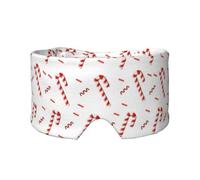 Candy Cane, Full Eye Covers Light Blocking Eye Mask Sleep Eye and Ear Muffs