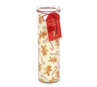 Serano Candle Diletto Gifts Candy Cane Warm Gingerbread Tube – Paraffin Wax, 70-Hour Burn Time