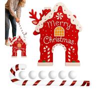 Candy Cane Golf Game,Christmas Candy Cane Game Set,Household Mini Golf Toy | for Party Family Yard Celebration Living Room Gathering Outdoor Indoor Camping Picnic