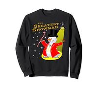 Candy Cane Greatest Snowman Funny Christmas Shirt Sweatshirt