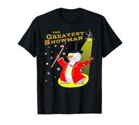 Candy Cane Greatest Snowman Funny Christmas Shirt T-Shirt