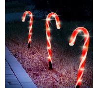Candy Cane Outdoor Light Stakes 240cm 5 Pack