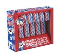 Candy Canes - 10 Slush Puppie Candy Canes - Blue Raspberrry And Cherry Flavour Candy Canes -Vegan