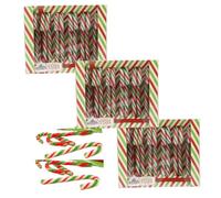 Candy Canes (3 x 12 Pack) - Christmas Tree Decorations - Peppermint Flavoured Candy Cane sweets Gift - Stocking Filler for Kids