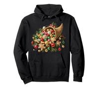candy canes ginger bread Christmas and a cornucopia Pullover Hoodie