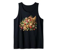 Candy Canes Ginger Bread Christmas and a Cornucopia Tank Top
