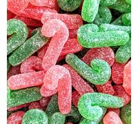 Candy Canes Jelly Sweets 3kg Bag, Pouch Christmas Sweets