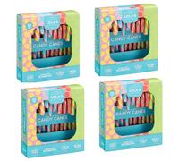 Candy Canes Pick N Mix 12pk (120g) X Pack Of 4 - Flavours: Sherbet Pips, Bubblegum Bonbons, Cola Cubes, Pear Drops - These Candy Canes Make A Delicious, Festive Treat