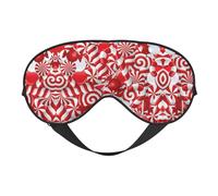 Candy Canes Printing Versatile Rest Helper, Soft Sleep Eye Mask Double-Sided for Yoga,Camping,Soft Sleep Eye Mask