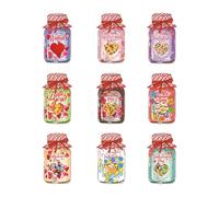 Candy Cards - Valentines Day Cards, Jar Filled Love Notes | Effortless Personalization, Candy Holder Card for Boyfriend Girlfriend Husband Wife School Classroom Party