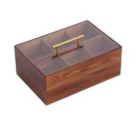 Candy Case Stylish Wood Dry Fruit Container With Cover For Living Room Organizers For Household Use Living Room Coffee Table Accessory