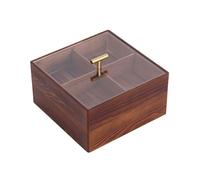 Candy Case Stylish Wood Dry Fruit Container With Cover For Living Room Organizers For Household Use Living Room Coffee Table Accessory