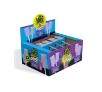 Candy Castle Chewbies Duo Pops | 30 Count Bulk Box | Chewy Bubblegum & Blue Raspberry Lollipops | Vegan & Halal Candy