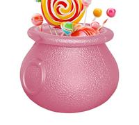 Candy Cauldron Kettle, Halloween Trick or Treat Candy Pot, Witch Caulldron Kettle Bucket Canndy Holder, Create Halloween Festive Atmosphere, for Kids Adults Toddler Holiday Festival Indoor