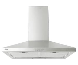 Candy CCE116/G 3 Speed 60cm Triangle Cooker Hood, LED Lighting, Washable filters, Stainless Steel