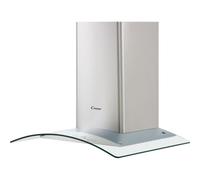 Candy CGM64/1X 60cm Curved Glass Chimney Hood, 3 Speeds, Stainless Steel