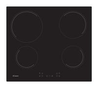 Candy CH64CCB 60cm 4 Zone Frameless Ceramic Hob in Black Glass