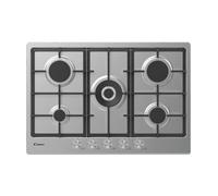 Candy CHG74WPX Gas Hob 75cm Wide 60cm Hollow 5 Burner 12150W 3 Grills