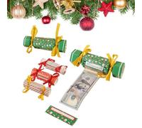 Candy Christmas Money Holders for Cash,Christmas Money Box for Cash Gifts,Xmas Surprise C ash Pull Pouch,ith Clear Bags,Cute Santa Xmas M oney Holder for Holiday Birthday