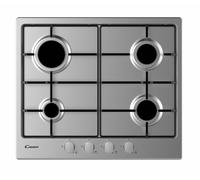 Candy CHW6BRX 600mm Gas Hob 4 x Cook Zones Stainless Steel