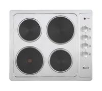 Candy CLE64KX 60cm Solid Plate Hob4 Solid plates (incl. 1 rapid plate), side rotary controls