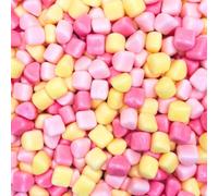 Candy Coated Marshmallow Hearts - Crunchy Candy Shell & Soft Chewy Center - Colorful Heart-Shaped Treats - Pick & Mix 16 oz - 1 lbs - 454g
