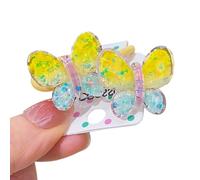 Candy Color Butterfly Hairband For Children Hair Elastic Hair Band Ponytail Holder Little Girl Hair Accessories 1 Pair