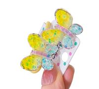 Candy Color Butterfly Hairband For Children Hair Elastic Hair Band Ponytail Holder Little Girl Hair Accessories 1 Pair