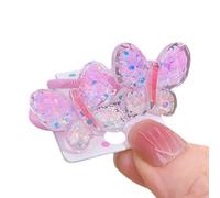 Candy Color Butterfly Hairband For Children Hair Elastic Hair Band Ponytail Holder Little Girl Hair Accessories 1 Pair