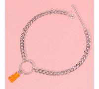 Candy Color Gummy Mini Bear Necklace for Women Star Pendants Necklaces Jewelry