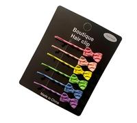 Candy Color Hair Clips, Baking Paint No Peeling Steel Clip Base Stable Grip, for Girl Side Bangs Braided Hair Stackable Multi Color Hairpins C